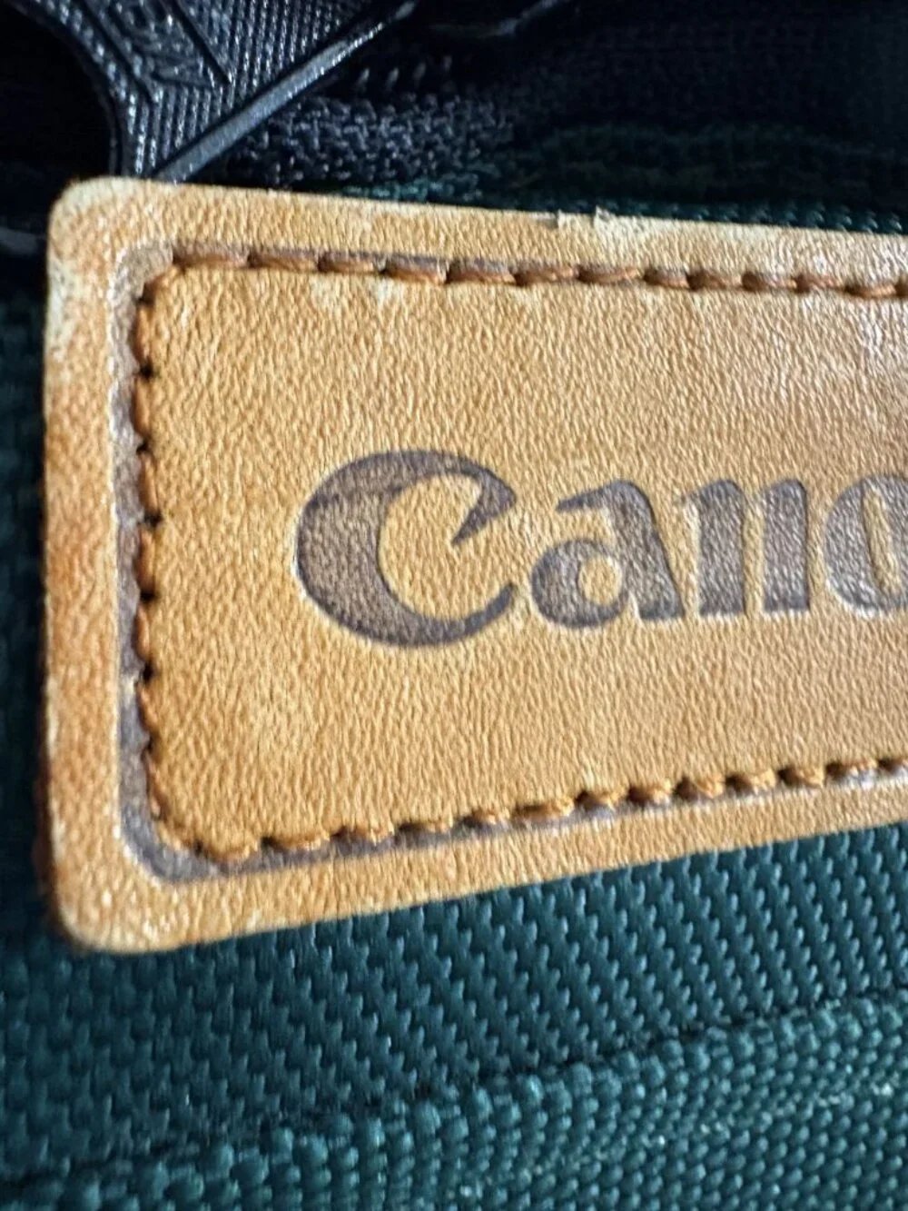 Vintage Canon Professional Photographer Camera Backpack Forest Green Canvas 1